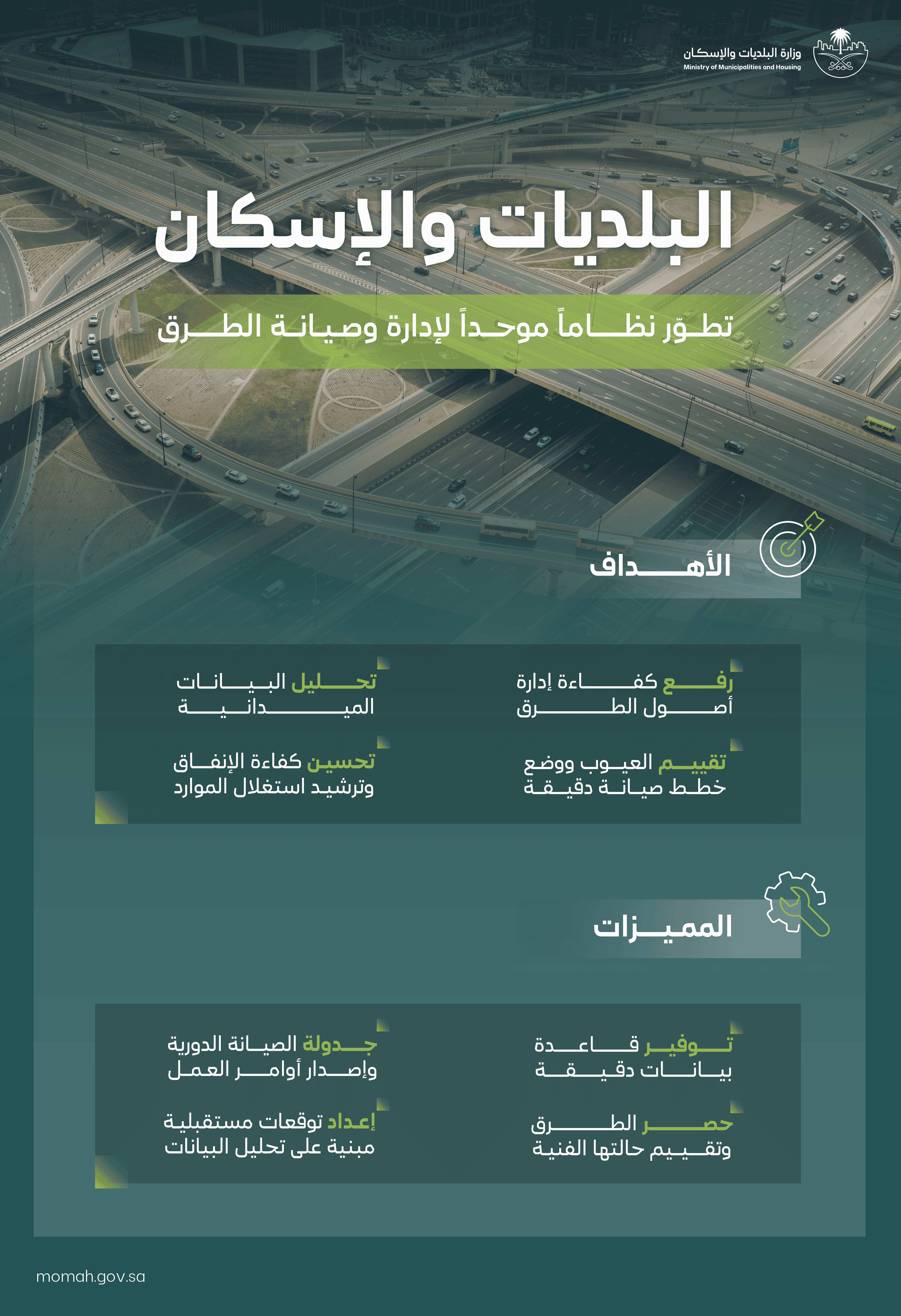 &quot;البلديات والإسكان&quot; تطوّر نظامًا موحدًا لإدارة وصيانة الطرق.. لتعزيز كفاءة البنية التحتية ورفع مستوى الخدمات