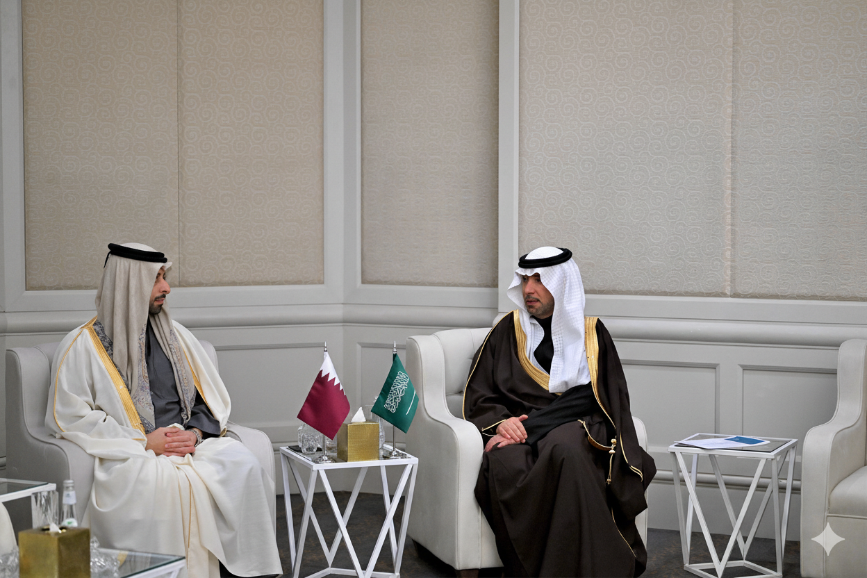وزير البلديات والإسكان يبحث مع نظيره القطري فرص التعاون في المشاريع السكنية