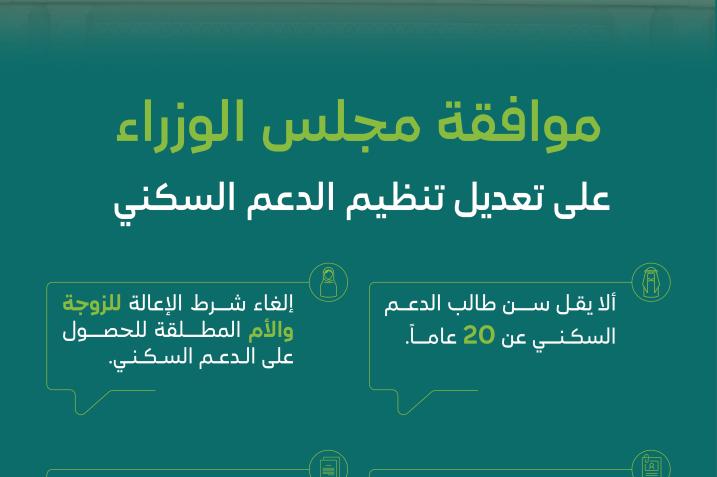 وزير البلديات والإسكان يشكر القيادة لموافقة مجلس الوزراء على تعديل تنظيم الدعم…