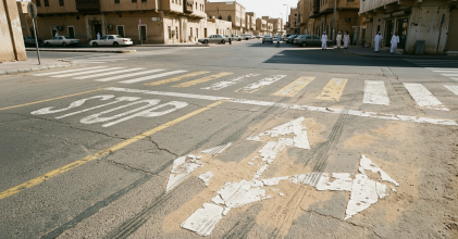 قصر العمر الافتراضي للعلامات والإشارات الأرضية