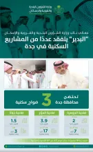 البدير يقف على الأعمال التطويرية في الضواحي السكنية ووحدات الإسكان التنموي بجدة