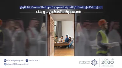 "التقرير السنوي لبرنامج الإسكان 2023": ارتفاع نسبة تملك الأسر السعودية للمساكن إلى 63,74%