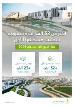 وزارة البلديات والإسكان: أكثر من 32 ألف أسرة سعودية سكنت مسكنها الأول خلال الربع الأول من 2026